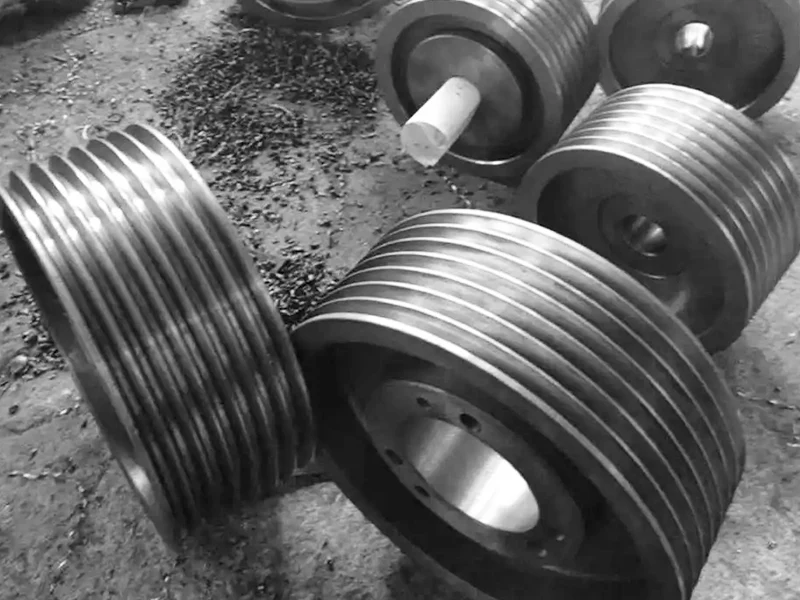 What are the main applications of V-belt wheels?
