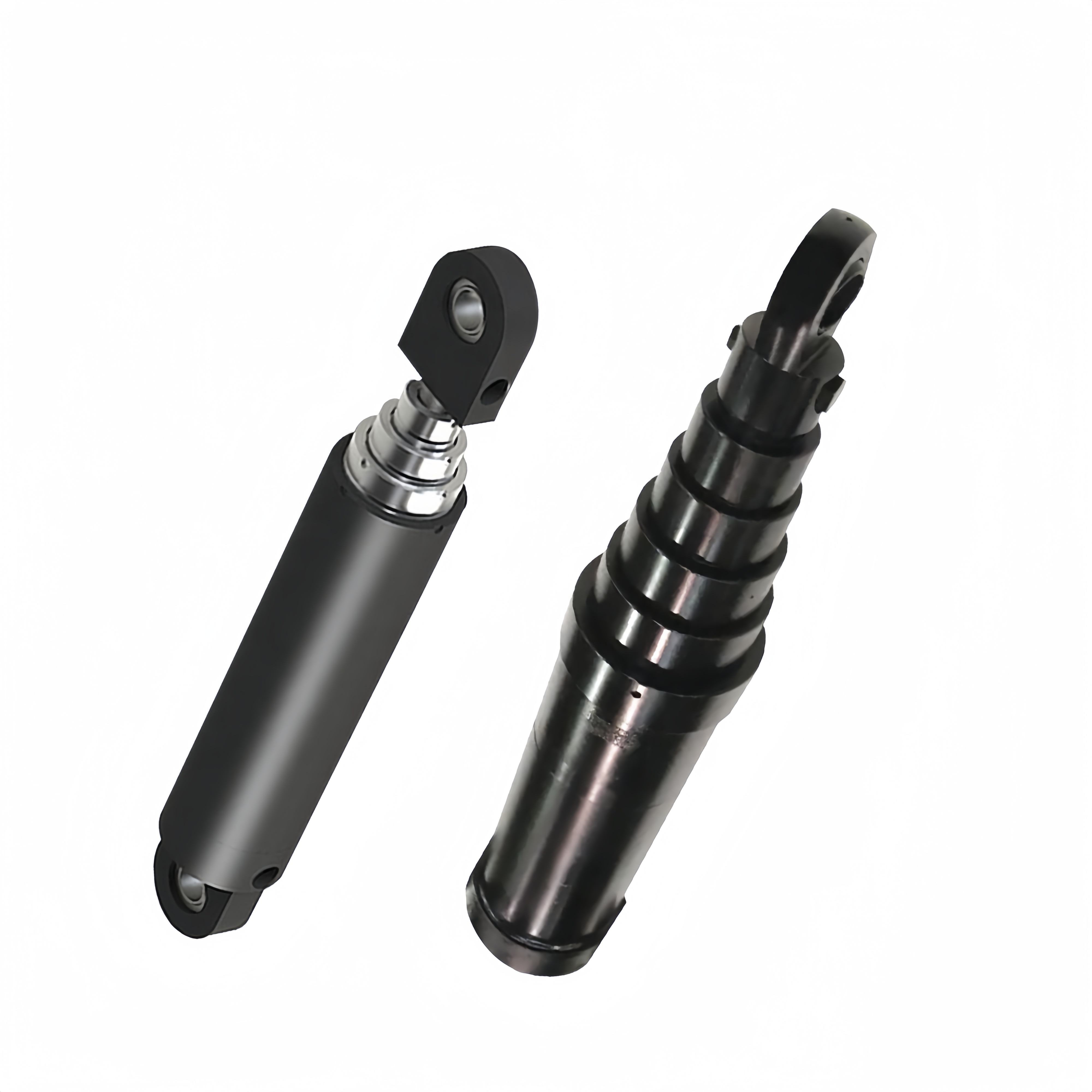 Large and Medium-Sized Hydraulic Cylinder Multi-Stage Telescopic Cylinder Earring-Type Bidirectional Electric Flange Cylinder