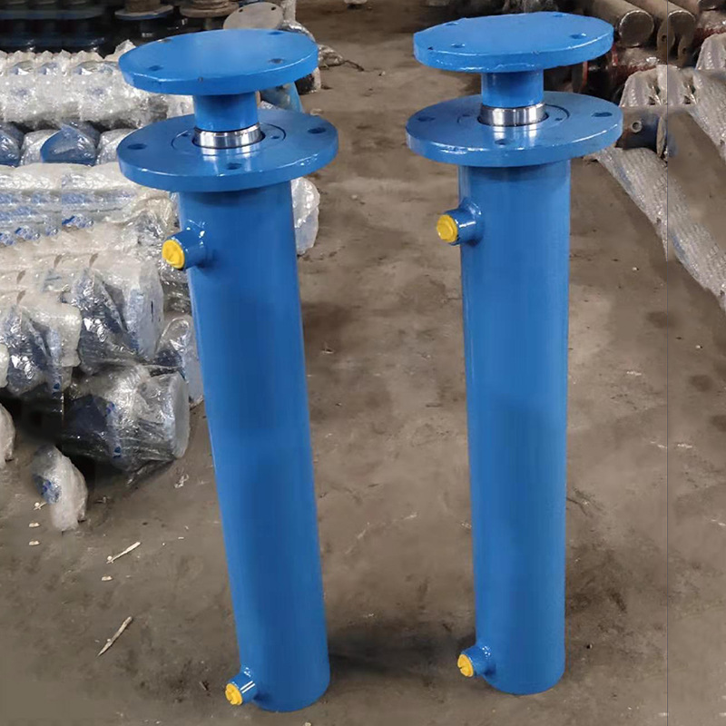 Custom Flanged Double-Acting Piston Cylinders for Small to Medium-Sized Mechanical Equipment Hydraulic Cylinders