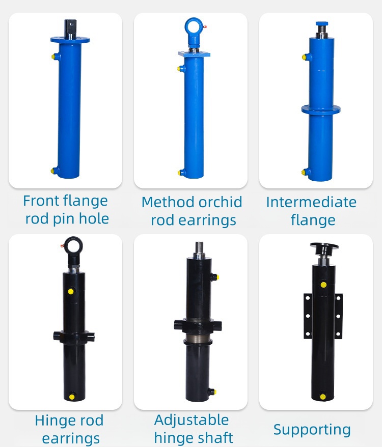 Custom Flanged Double-Acting Piston Cylinders for Small to Medium-Sized Mechanical Equipment Hydraulic Cylinders