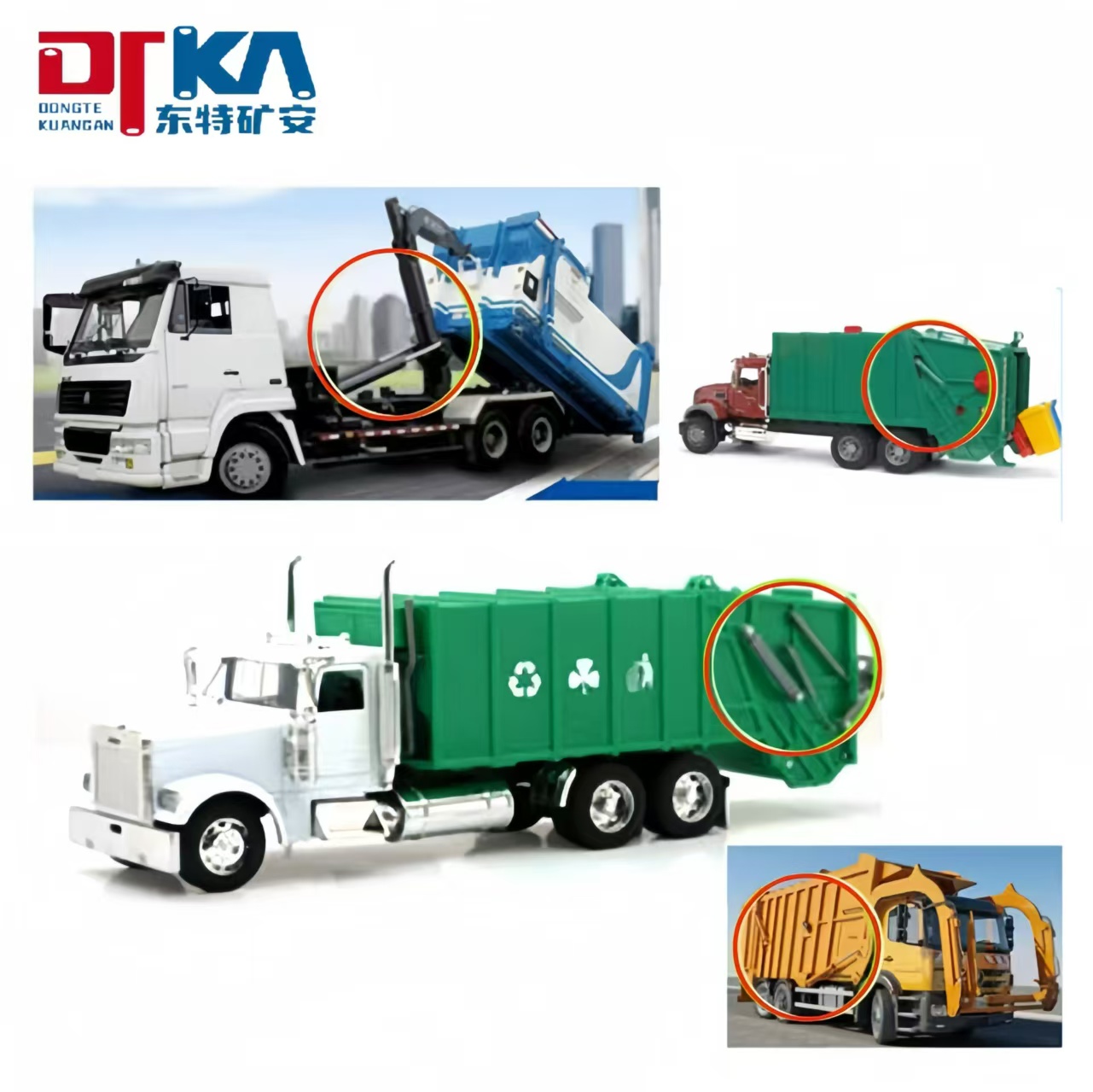 Factory 3-Axis 4-Axis U-Type Small Hydraulic Cylinder 3-Level Dump Truck Trailer Cylinders
