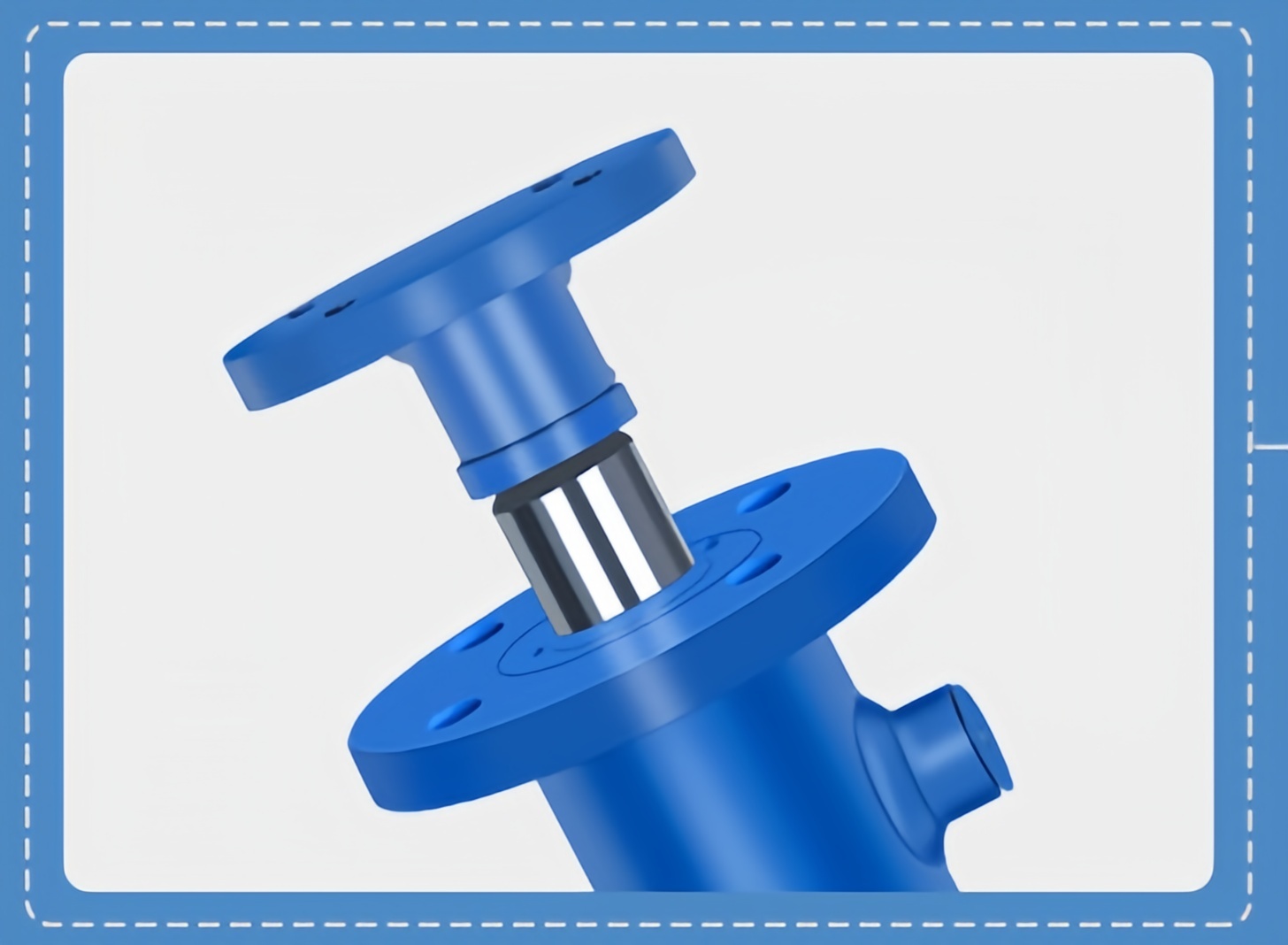 Custom Flanged Double-Acting Piston Cylinders for Small to Medium-Sized Mechanical Equipment Hydraulic Cylinders