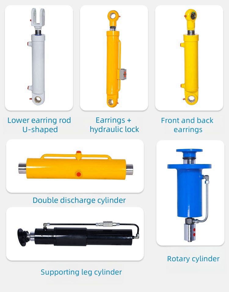 Custom Flanged Double-Acting Piston Cylinders for Small to Medium-Sized Mechanical Equipment Hydraulic Cylinders